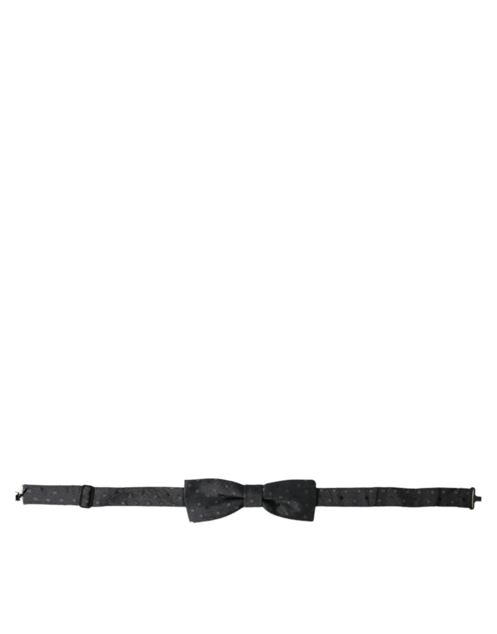 Dolce & Gabbana Gray Polka Dot Silk Adjustable Neck Men Papillon Bow Tie – par Dolce & Gabbana | Disponible sur Sandy Store ByNet