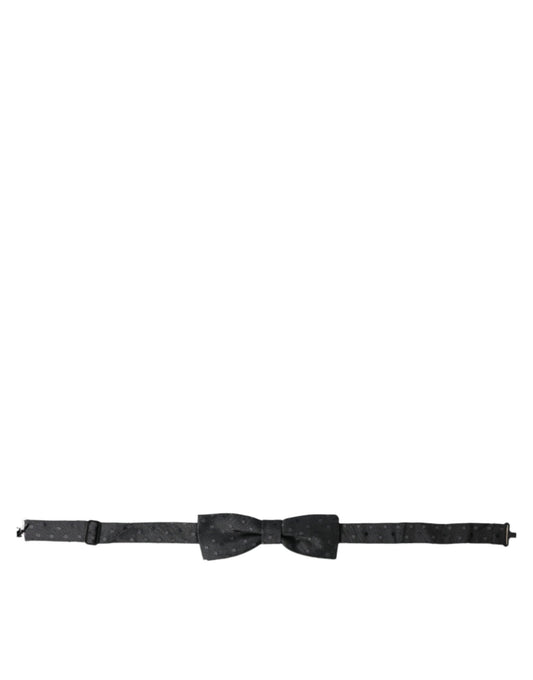 Dolce & Gabbana Gray Polka Dot Silk Adjustable Neck Men Papillon Bow Tie – par Dolce & Gabbana | Disponible sur Sandy Store ByNet