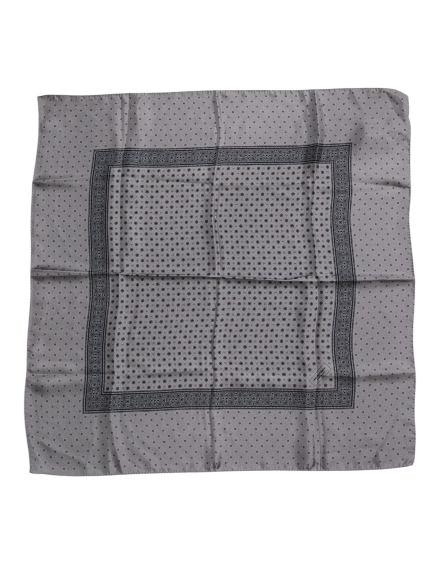 Dolce & Gabbana Gray Polka Dot Silk Square Men Foulard Scarf – par Dolce & Gabbana | Disponible sur Sandy Store ByNet