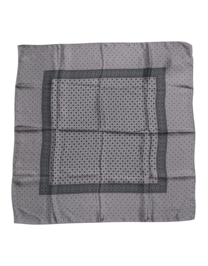 Dolce & Gabbana Gray Polka Dot Silk Square Men Foulard Scarf – par Dolce & Gabbana | Disponible sur Sandy Store ByNet