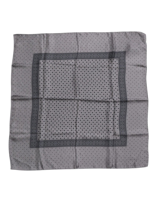 Dolce & Gabbana Gray Polka Dot Silk Square Men Foulard Scarf – par Dolce & Gabbana | Disponible sur Sandy Store ByNet