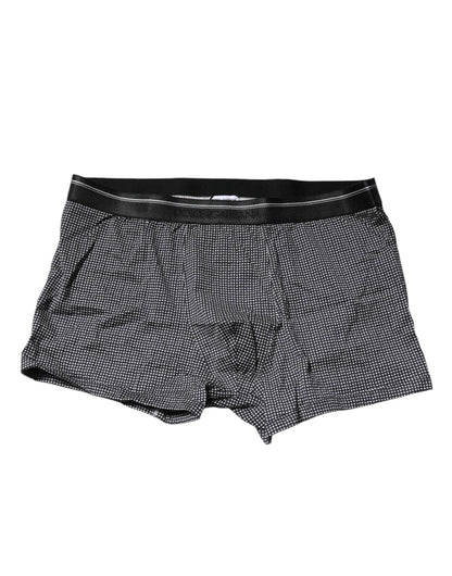 Dolce & Gabbana Gray Printed Cotton Boxer Short Underwear – IT7 | XL par Dolce & Gabbana | Disponible sur Sandy Store ByNet