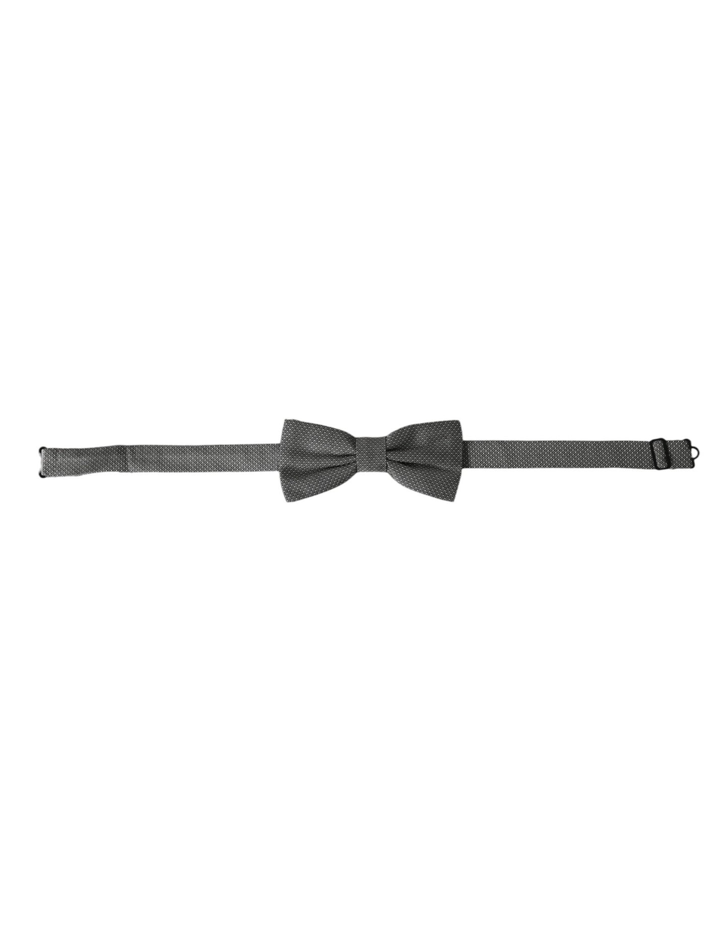 Dolce & Gabbana Gray Silk Patterned Adjustable Neck Men Papillon Bow Tie – par Dolce & Gabbana | Disponible sur Sandy Store ByNet