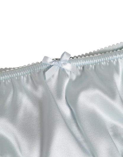 Dolce & Gabbana Gray Silk Satin Floral Lace Panty Brief Underwear – IT3 | M par Dolce & Gabbana | Disponible sur Sandy Store ByNet