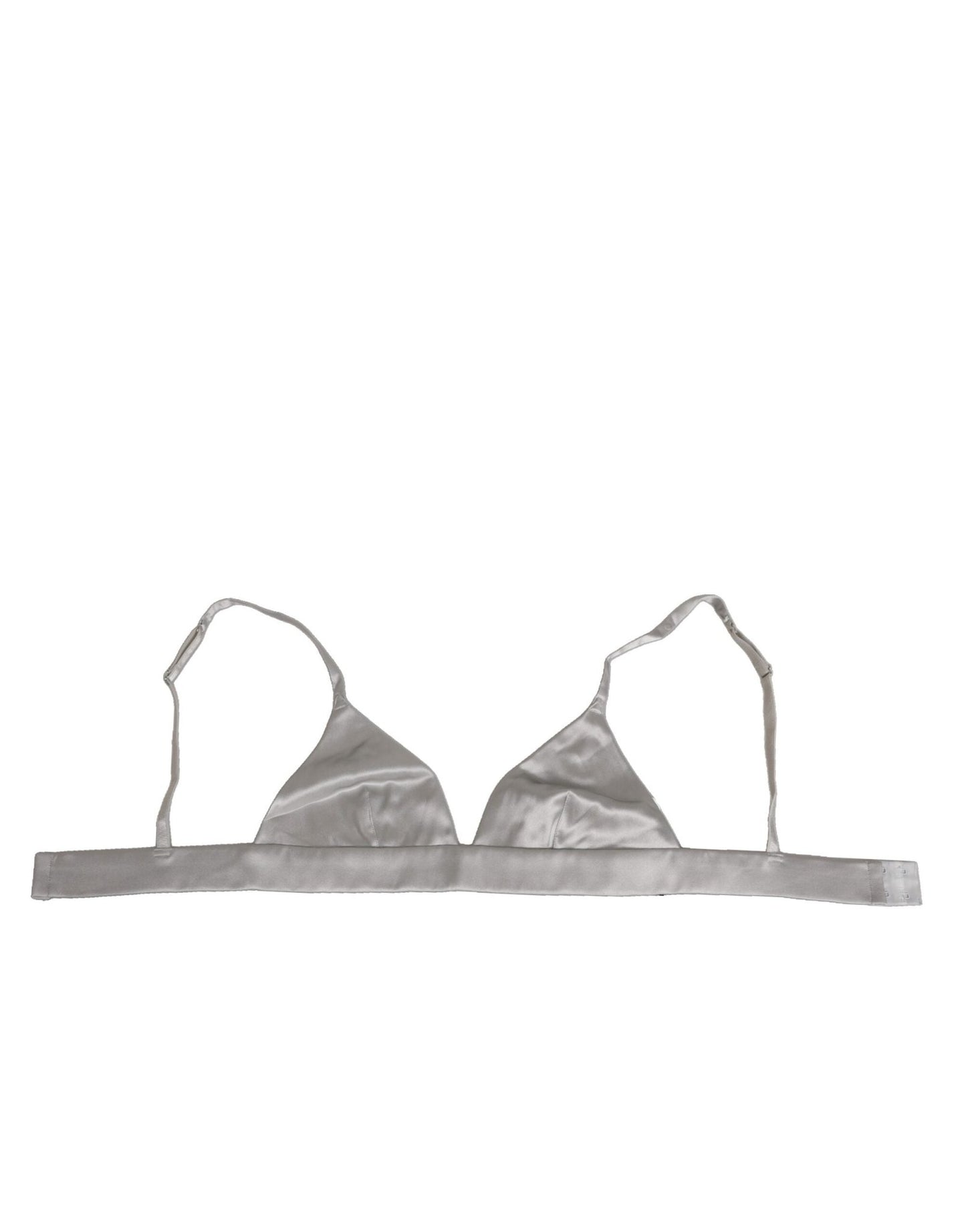 Dolce & Gabbana Gray Silk Satin Triangle Soft Cup Bra Underwear – IT2 | S par Dolce & Gabbana | Disponible sur Sandy Store ByNet