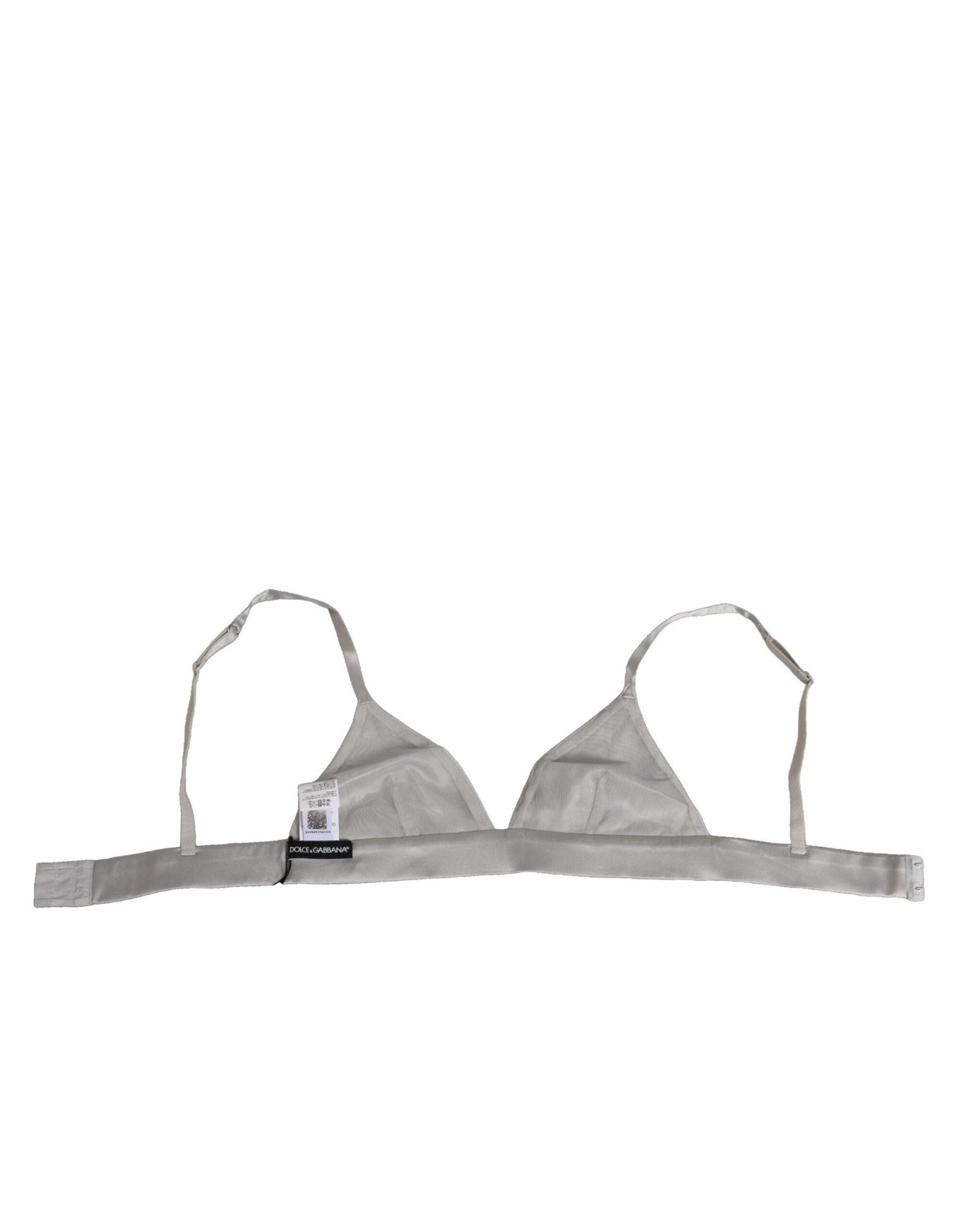 Dolce & Gabbana Gray Silk Satin Triangle Soft Cup Bra Underwear – IT2 | S par Dolce & Gabbana | Disponible sur Sandy Store ByNet