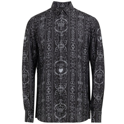 Dolce & Gabbana Gray Silk Shirt - Sandy Store ByNet