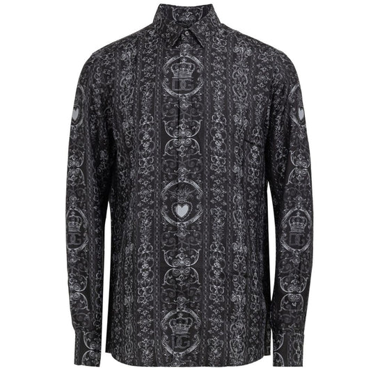Dolce & Gabbana Gray Silk Shirt - Sandy Store ByNet