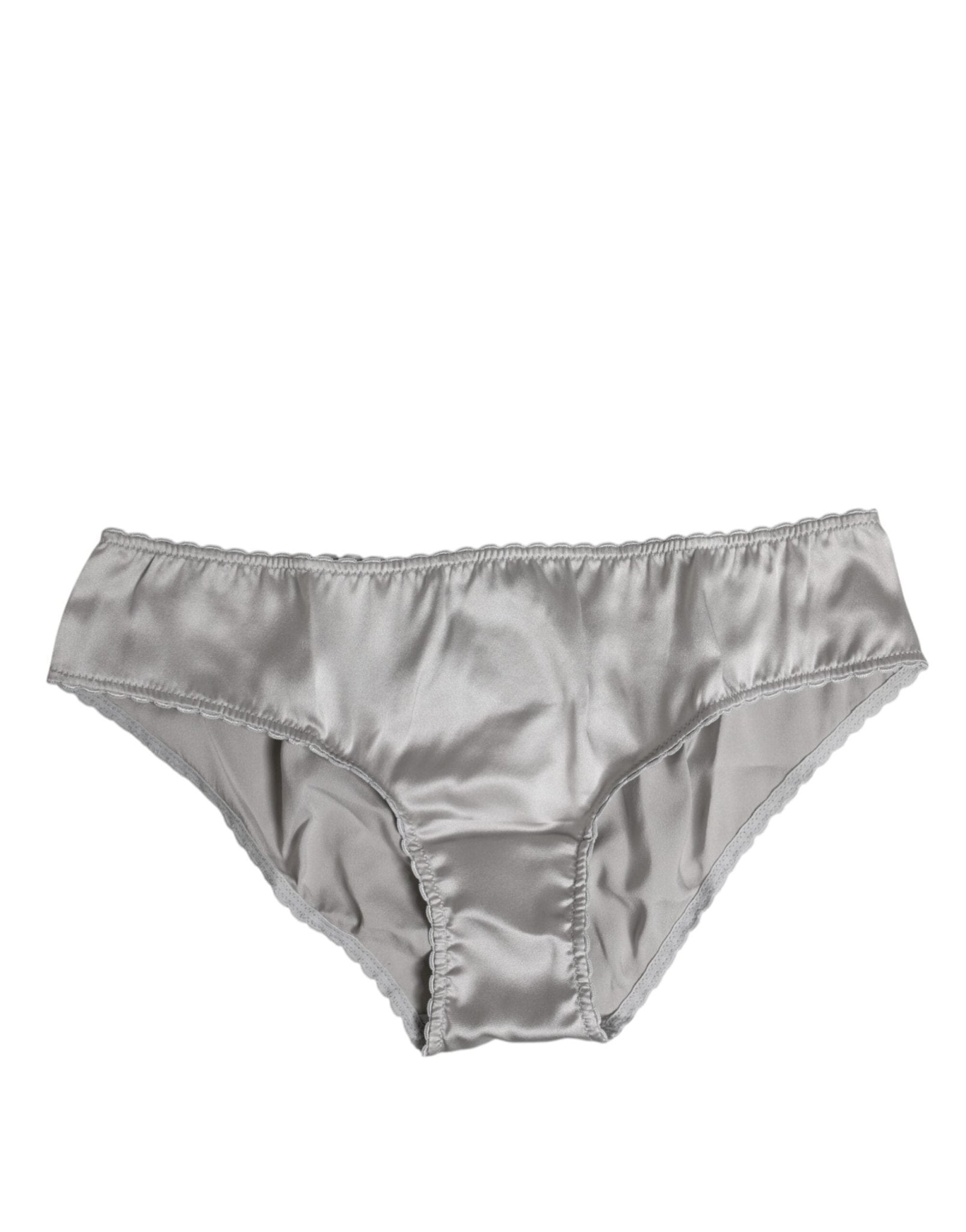 Dolce & Gabbana Gray Silk Stretch Bottom Low Waist Panty Underwear – IT2 | S par Dolce & Gabbana | Disponible sur Sandy Store ByNet