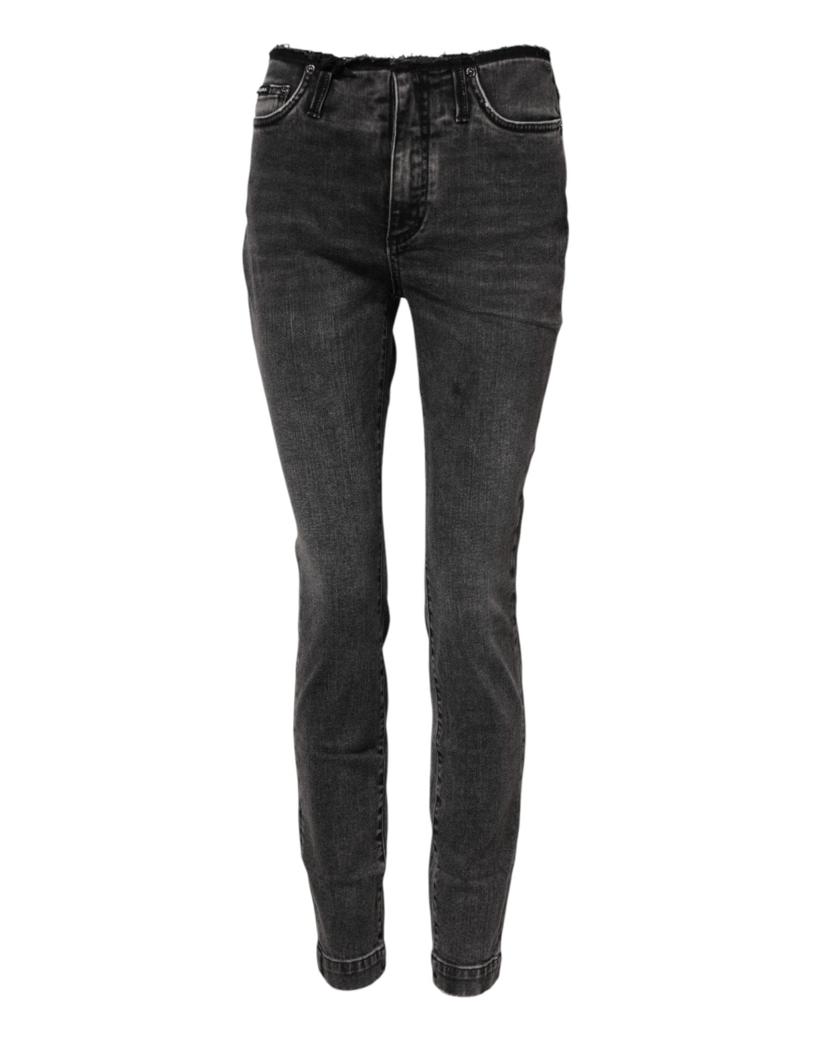 Dolce & Gabbana Gray Skinny Cotton Mid Waisted Denim Jeans – IT40|S par Dolce & Gabbana | Disponible sur Sandy Store ByNet