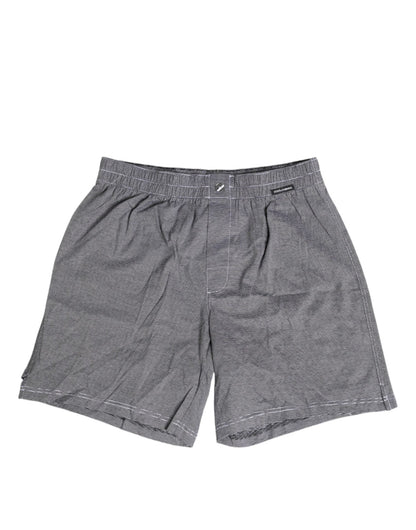 Dolce & Gabbana Gray Striped Cotton Regular Boxer Underwear – IT3 | XS par Dolce & Gabbana | Disponible sur Sandy Store ByNet