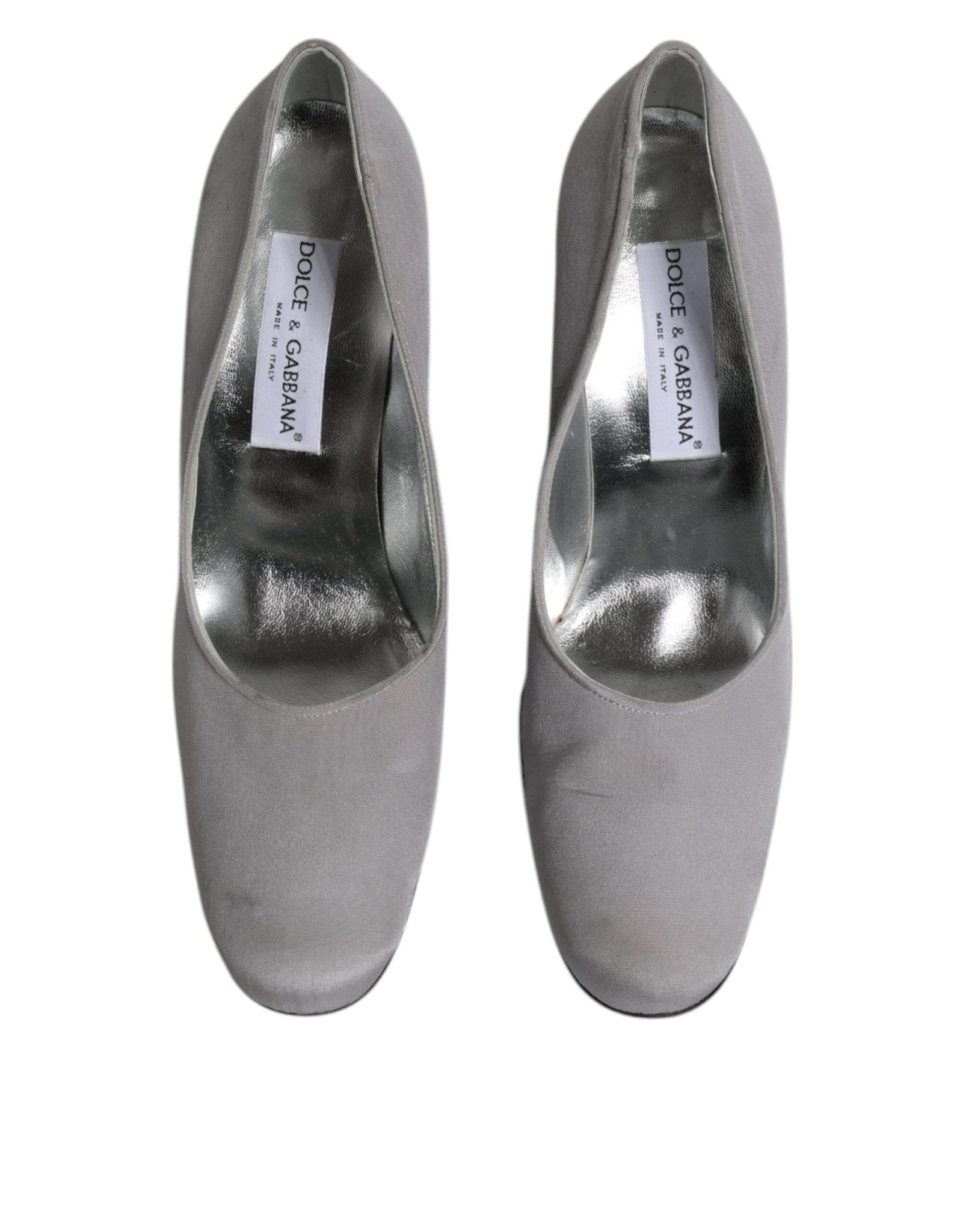 Dolce & Gabbana Gray Suede Leather High Heel Pumps Shoes - Sandy Store ByNet