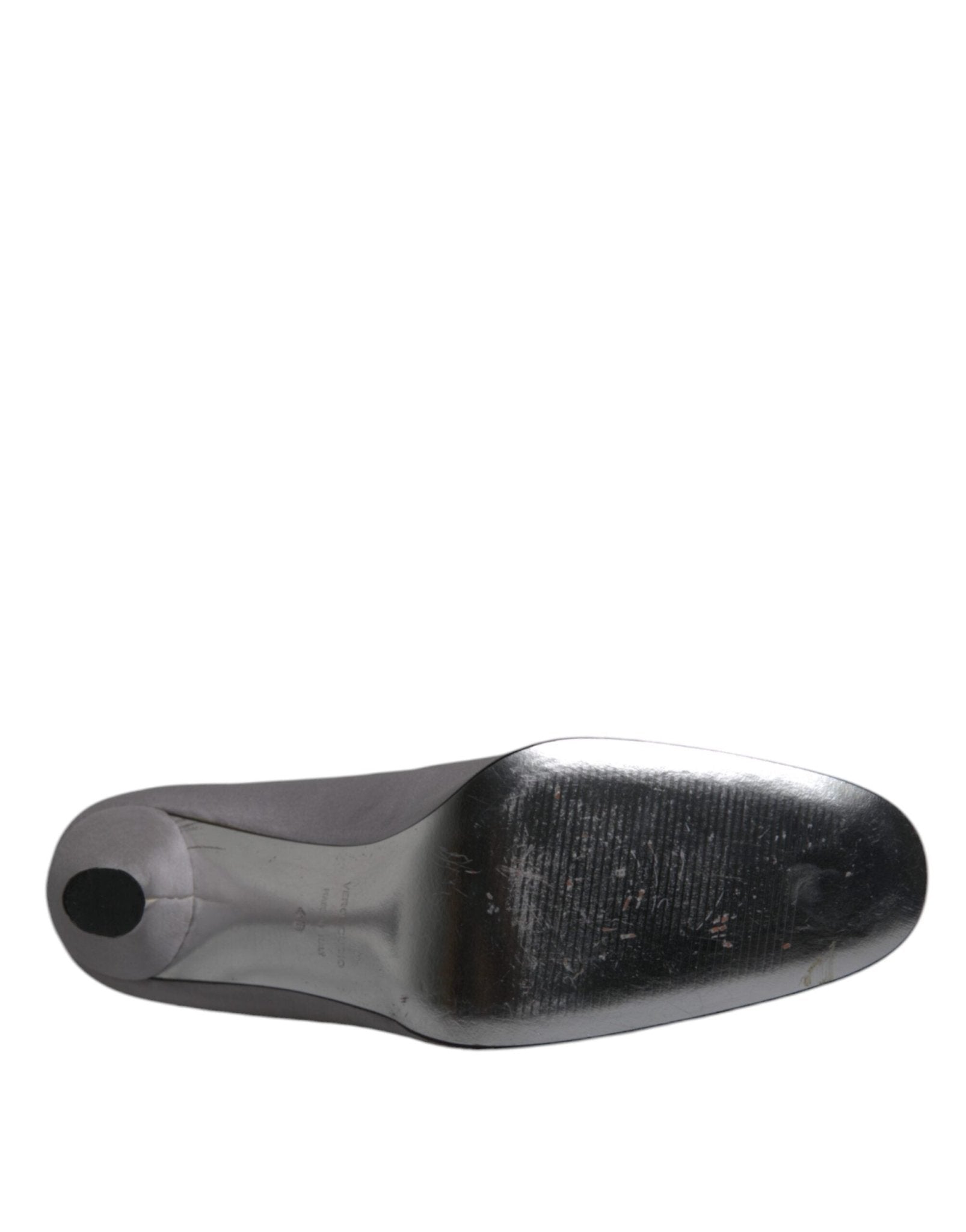 Dolce & Gabbana Gray Suede Leather High Heel Pumps Shoes - Sandy Store ByNet