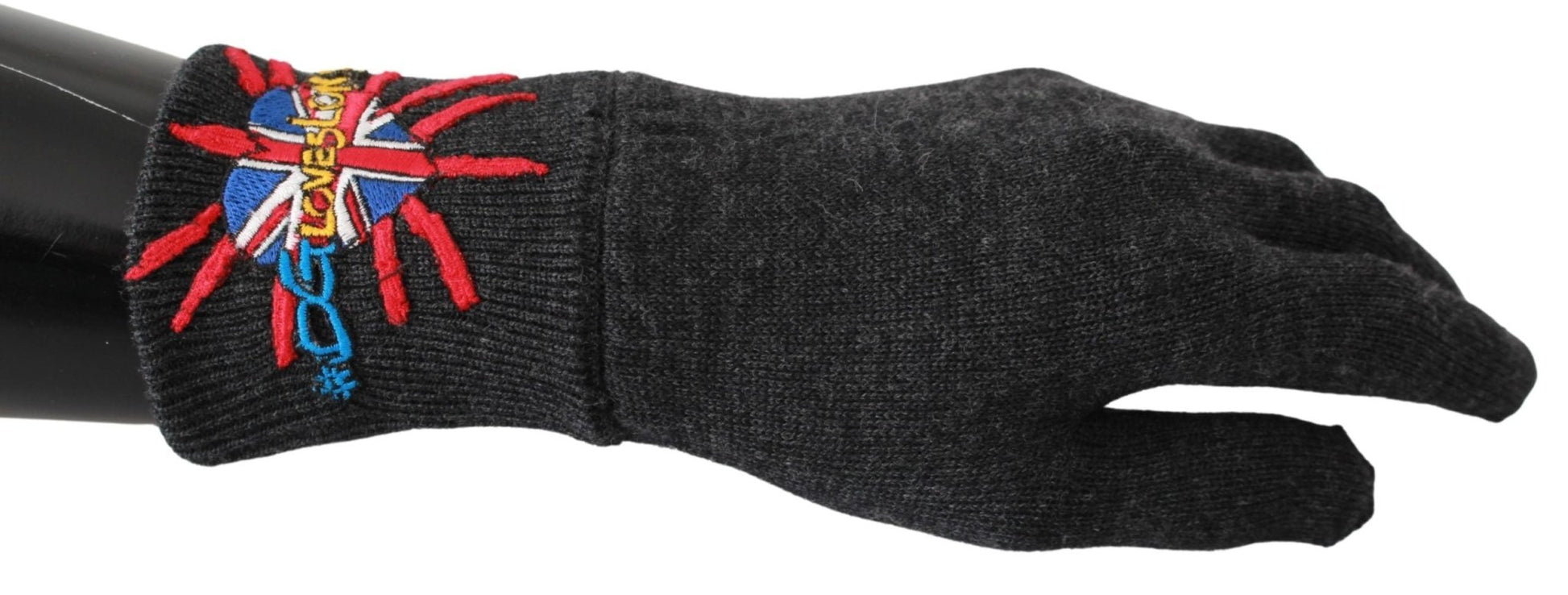 Dolce & Gabbana Gray Virgin Wool Unisex Gloves - Sandy Store ByNet