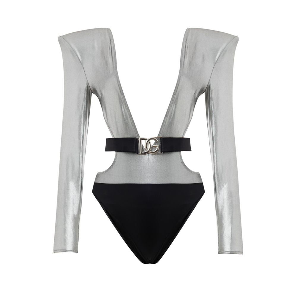 Dolce & Gabbana Gray Viscose One - Piece Swimsuit – IT2 | S par Dolce & Gabbana | Disponible sur Sandy Store ByNet