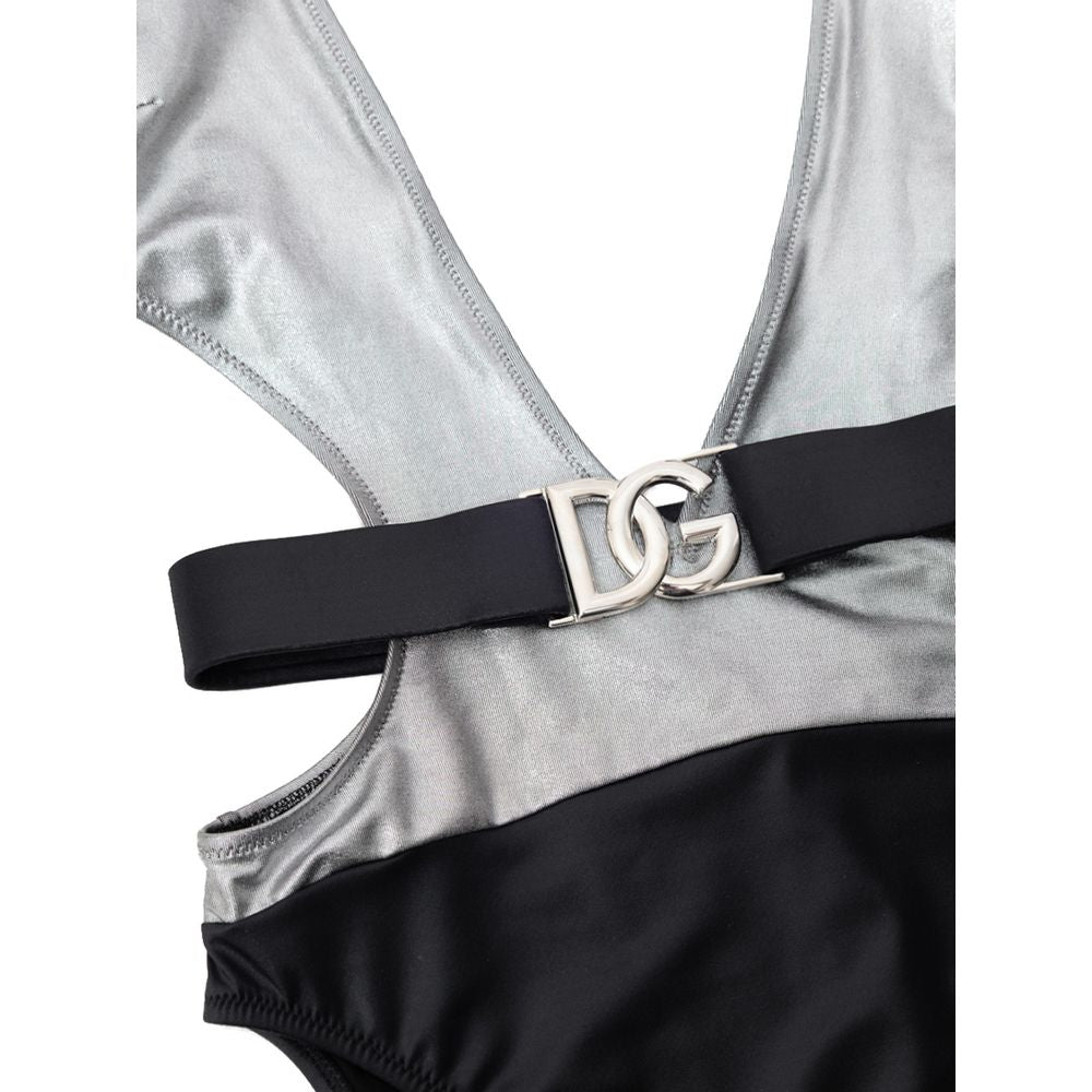 Dolce & Gabbana Gray Viscose One - Piece Swimsuit – IT2 | S par Dolce & Gabbana | Disponible sur Sandy Store ByNet