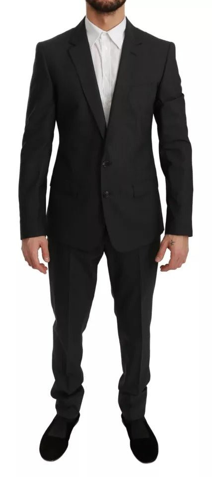 Dolce & Gabbana Gray Wool Slim Fit 2 Piece MARTINI Suit - Sandy Store ByNet