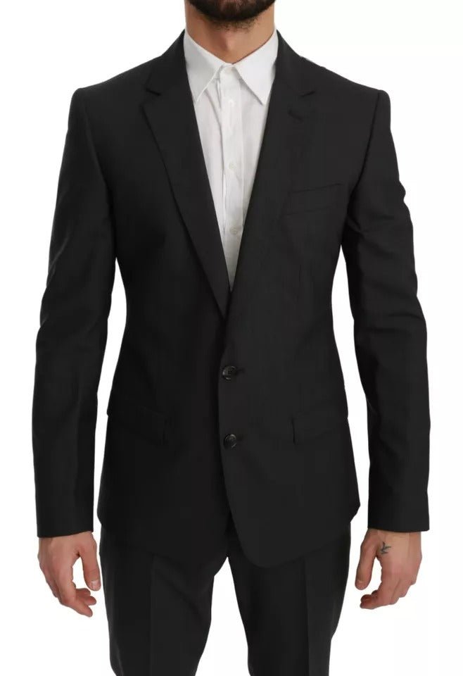 Dolce & Gabbana Gray Wool Slim Fit 2 Piece MARTINI Suit - Sandy Store ByNet