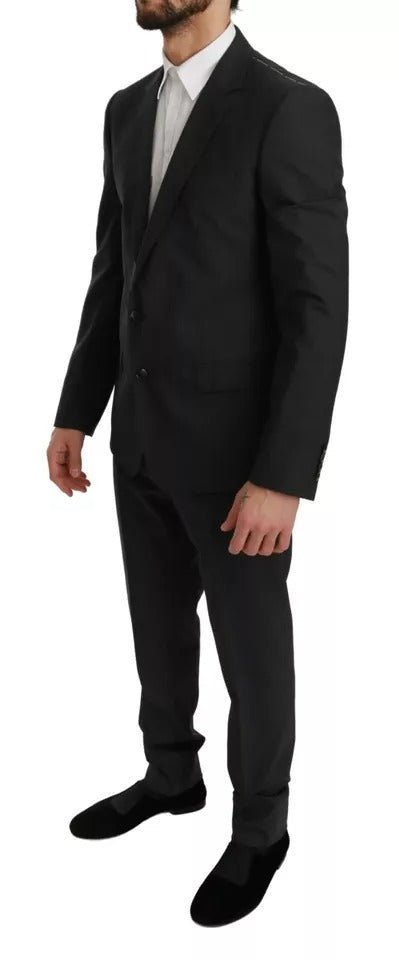 Dolce & Gabbana Gray Wool Slim Fit 2 Piece MARTINI Suit - Sandy Store ByNet