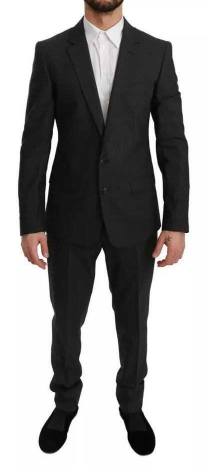 Dolce & Gabbana Gray Wool Slim Fit 2 Piece MARTINI Suit - Sandy Store ByNet