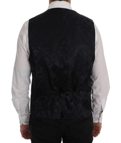 Dolce & Gabbana Gray Wool Stretch Vest – IT52 | XL par Dolce & Gabbana | Disponible sur Sandy Store ByNet