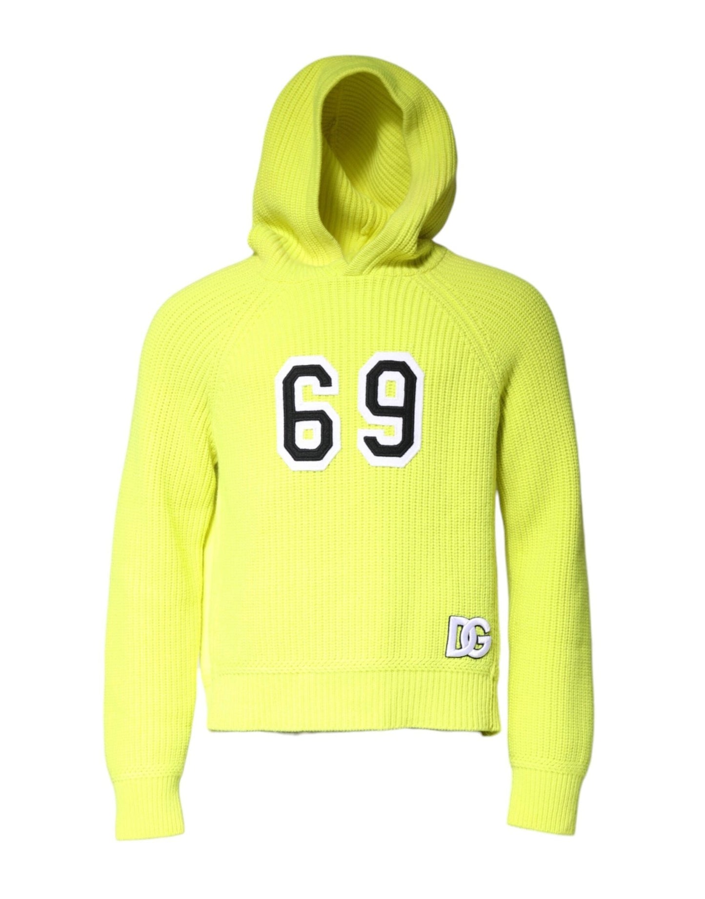 Dolce & Gabbana Green 69 Knit Hooded Men Pullover Sweater – IT48 | M par Dolce & Gabbana | Disponible sur Sandy Store ByNet