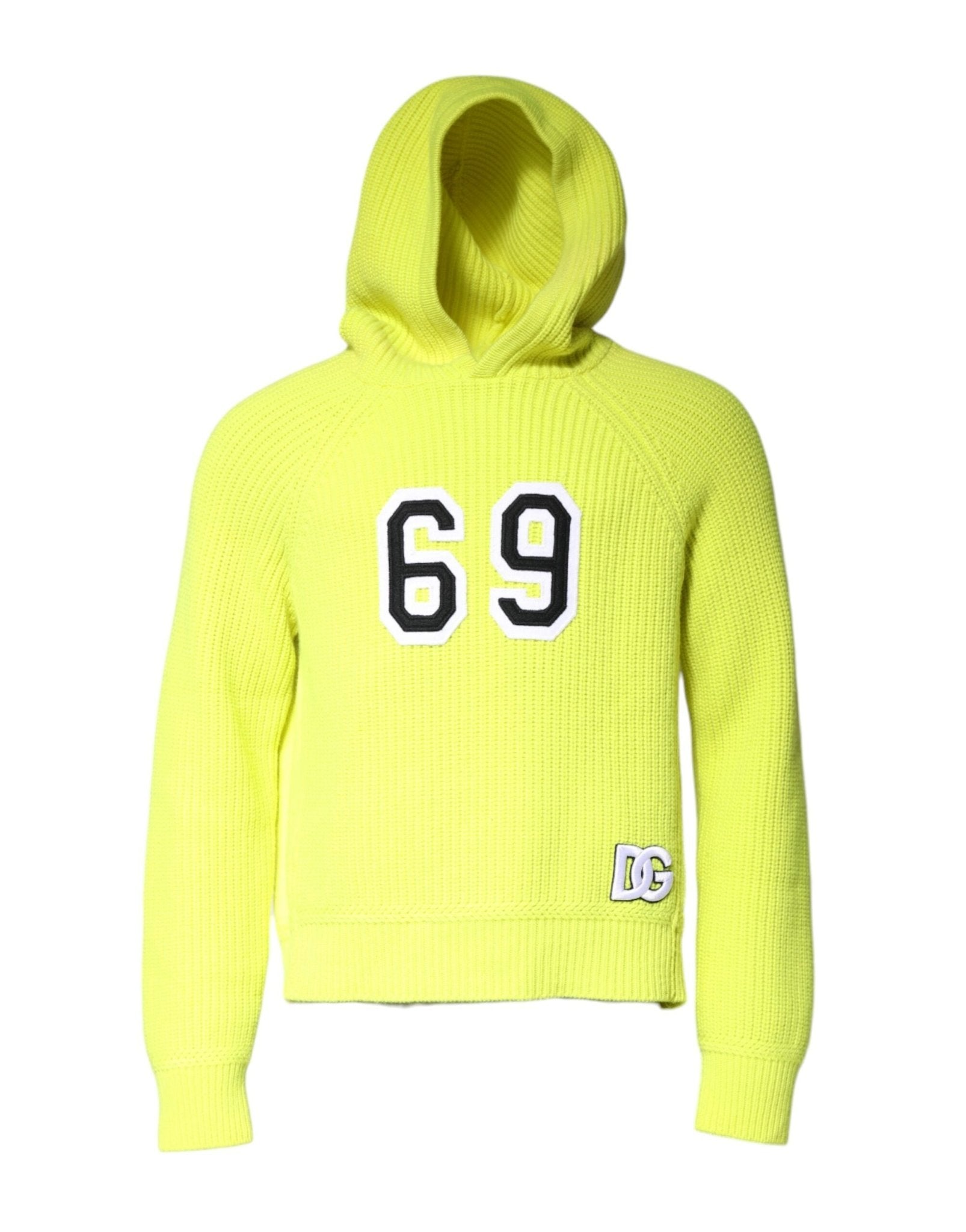 Dolce & Gabbana Green 69 Knit Hooded Men Pullover Sweater – IT48 | M par Dolce & Gabbana | Disponible sur Sandy Store ByNet