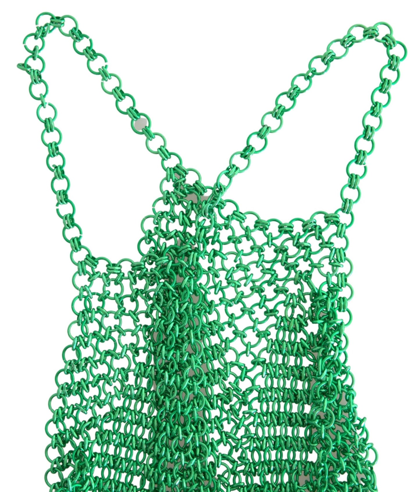 Dolce & Gabbana Green Aluminum Sleeveless Halter Cropped Tank Top – IT40|S par Dolce & Gabbana | Disponible sur Sandy Store ByNet
