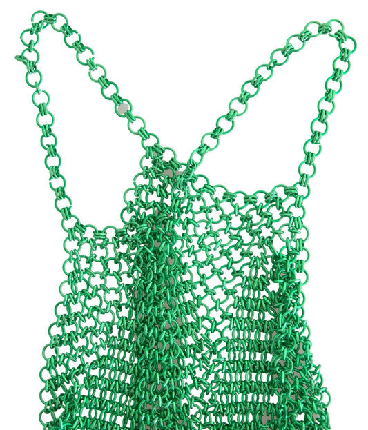Dolce & Gabbana Green Aluminum Sleeveless Halter Cropped Tank Top – IT40|S par Dolce & Gabbana | Disponible sur Sandy Store ByNet
