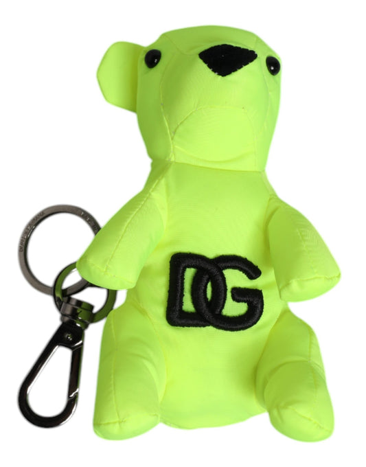Dolce & Gabbana Green Bear Embroidered Logo Keychain Clasp Keyring – par Dolce & Gabbana | Disponible sur Sandy Store ByNet