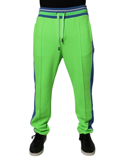 Dolce & Gabbana Green Blue Jogger Sweatpants Pants – IT48 | M par Dolce & Gabbana | Disponible sur Sandy Store ByNet