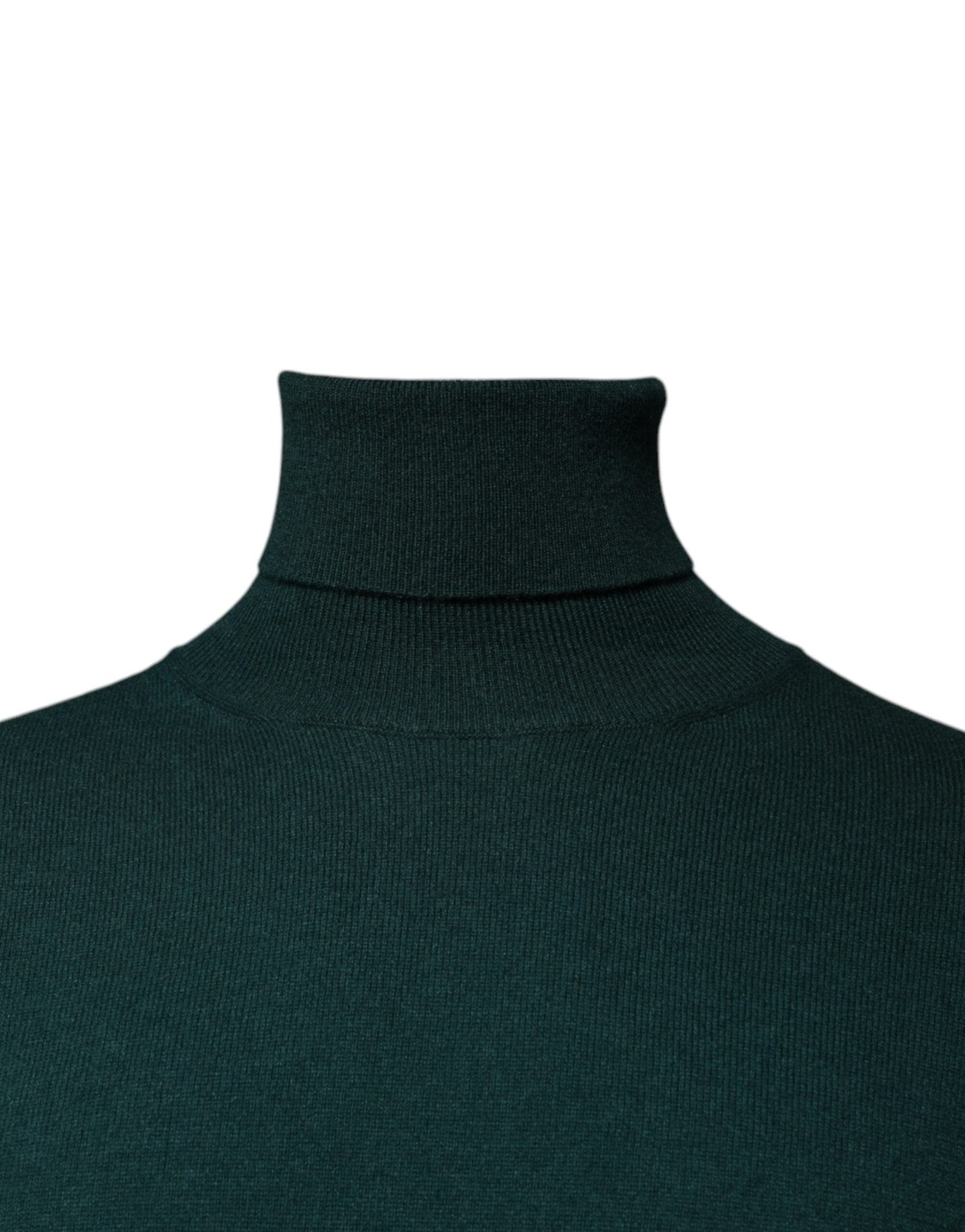 Dolce & Gabbana Green Cashmere Turtleneck Men Pullover Sweater - Sandy Store ByNet