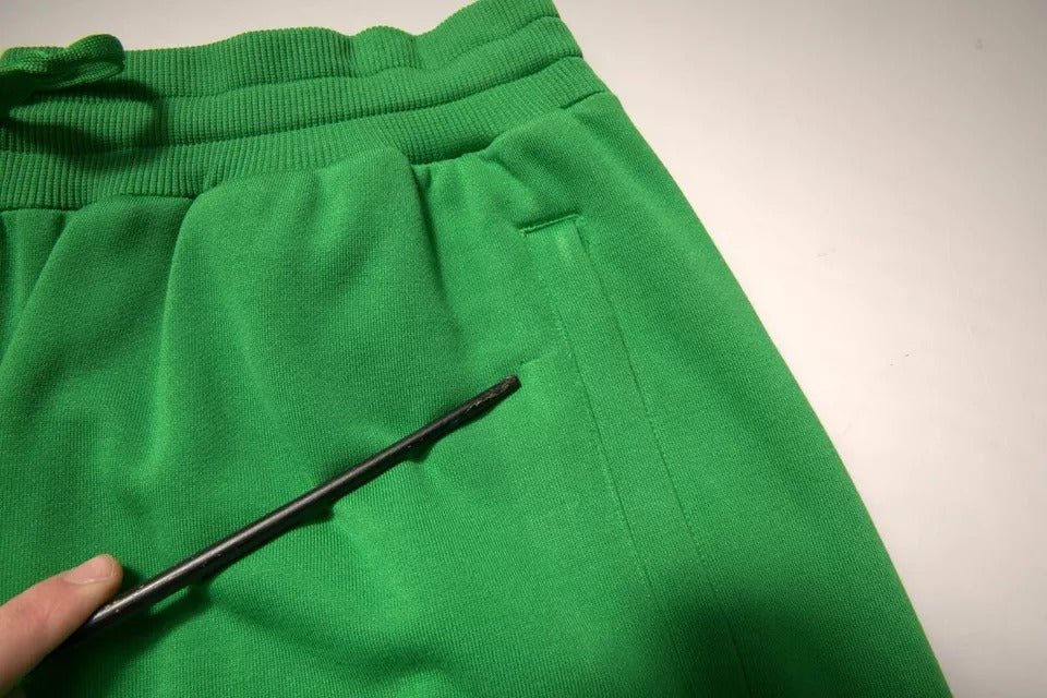 Dolce & Gabbana Green Cotton Blend Men Bermuda Shorts - Sandy Store ByNet