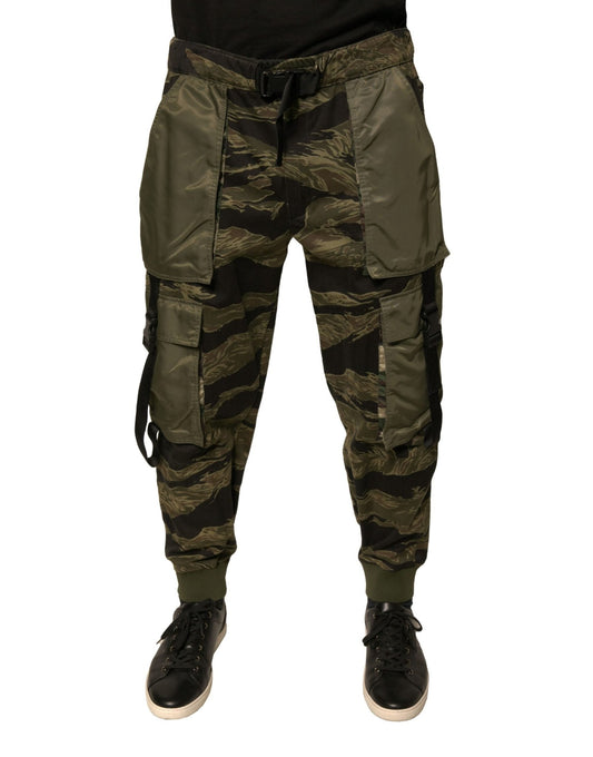 Dolce & Gabbana Green Cotton Jogger Cargo Pants – IT50 | L par Dolce & Gabbana | Disponible sur Sandy Store ByNet