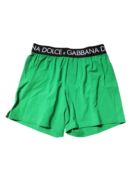 Dolce & Gabbana Green Cotton Regular Boxer Shorts Underwear – IT4 | S par Dolce & Gabbana | Disponible sur Sandy Store ByNet