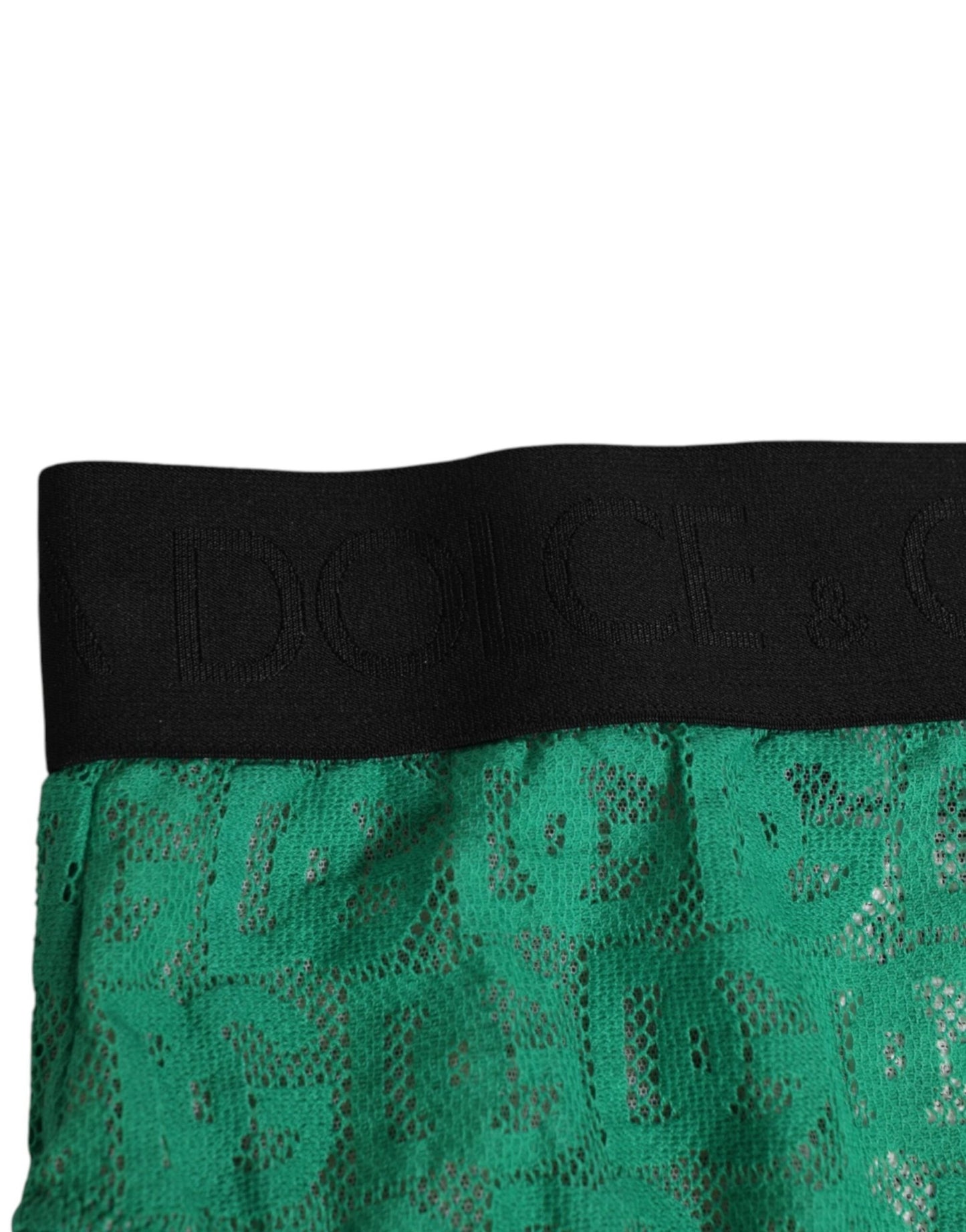 Dolce & Gabbana Green DG Logo Lace High Brief Panty Underwear – IT2 | S par Dolce & Gabbana | Disponible sur Sandy Store ByNet