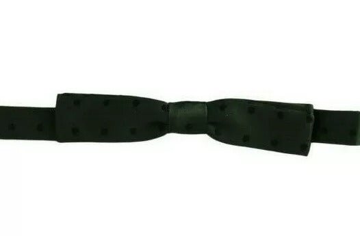Dolce & Gabbana Green Dotted Silk Adjustable Neck Bow Tie – par Dolce & Gabbana | Disponible sur Sandy Store ByNet