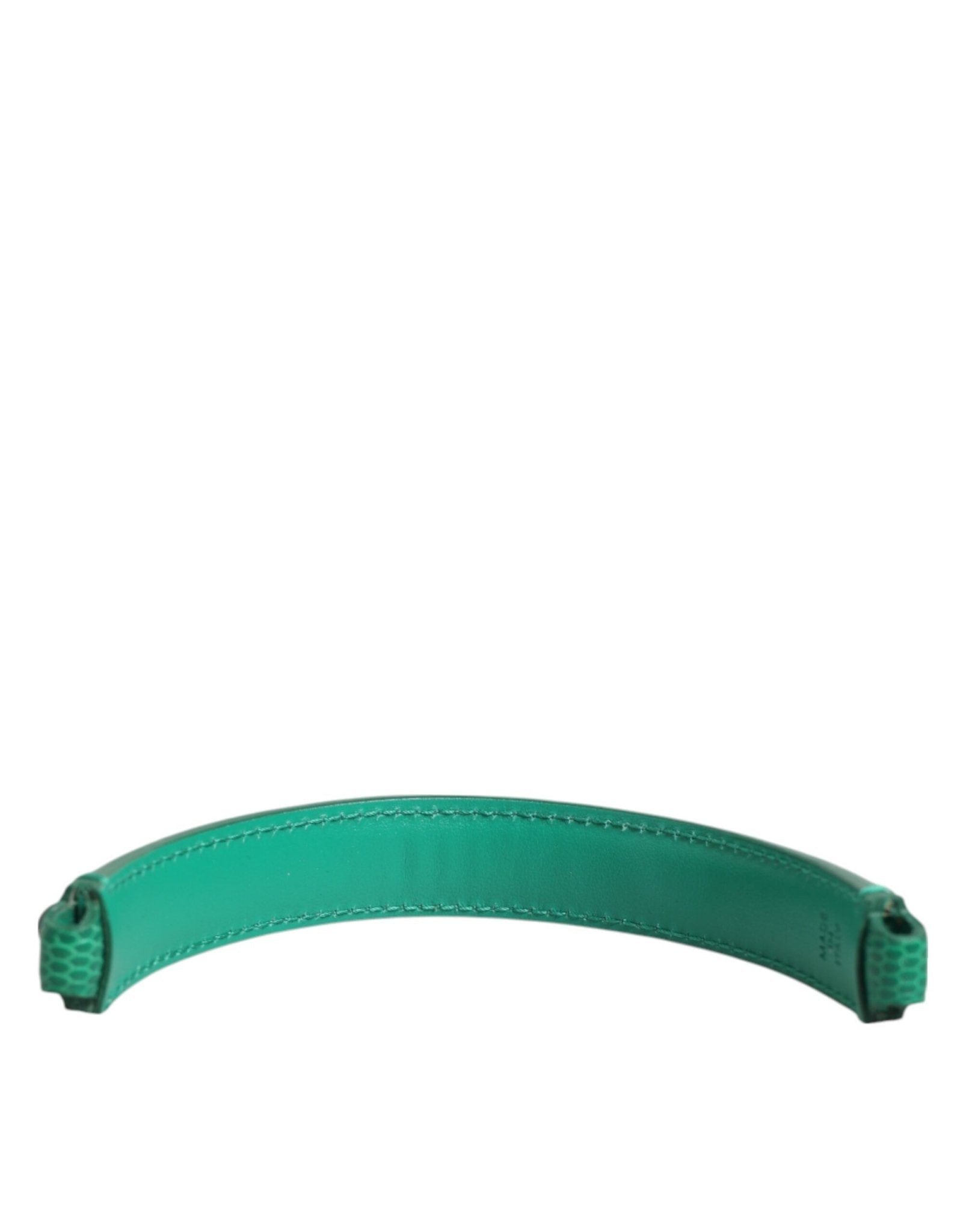 Dolce & Gabbana Green Embellished Leather Bag Handle Women Shoulder Strap – par Dolce & Gabbana | Disponible sur Sandy Store ByNet