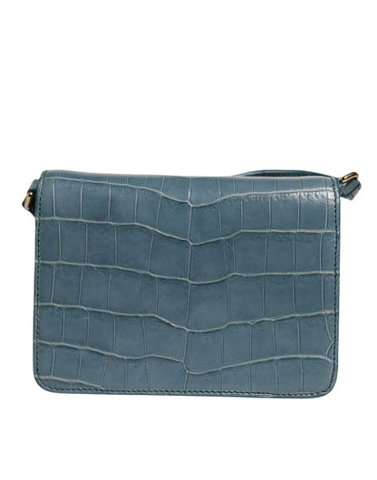 Dolce & Gabbana Green Exotic Leather DG Plaque Crossbody Mini Bag - Sandy Store ByNet