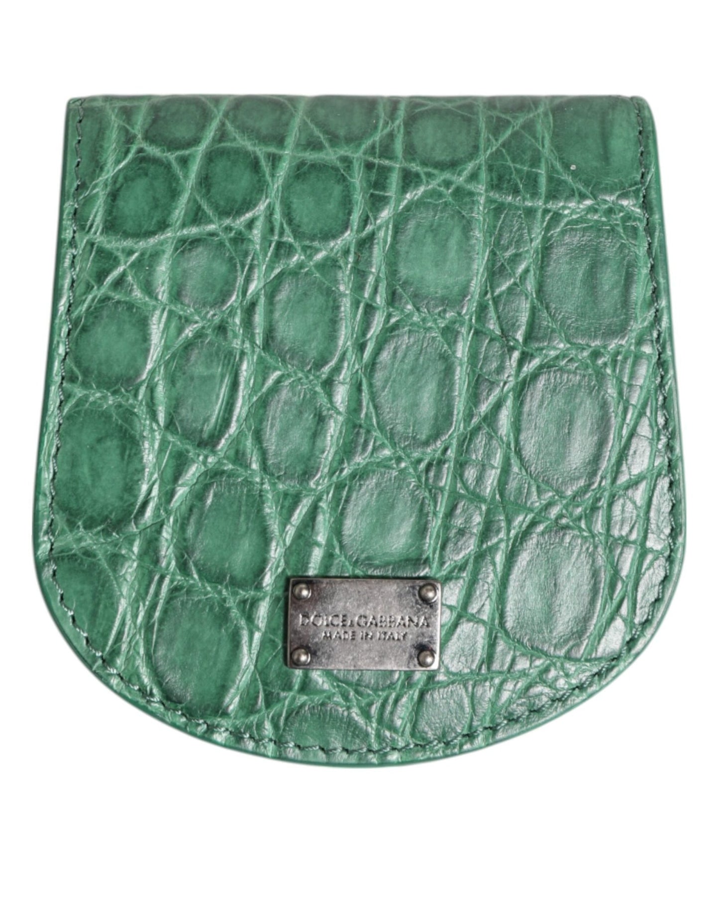Dolce & Gabbana Green Exotic Skin Coin Condom Case Holder Pocket Wallet – par Dolce & Gabbana | Disponible sur Sandy Store ByNet