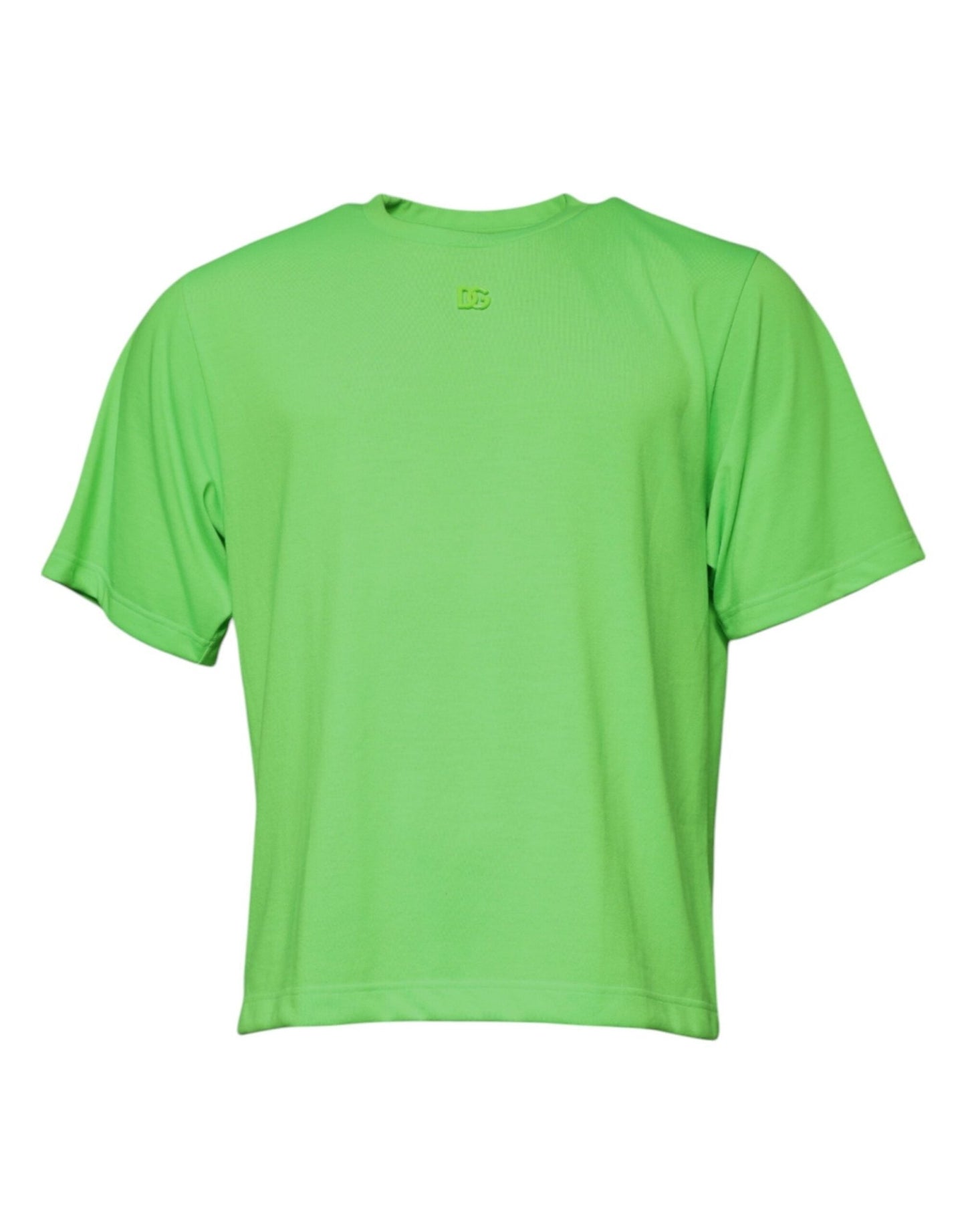 Dolce & Gabbana Green Logo Polyester Crew Neck T-shirt – IT48 | M par Dolce & Gabbana | Disponible sur Sandy Store ByNet