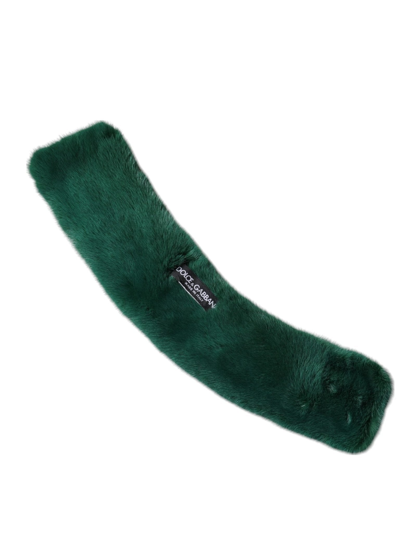Dolce & Gabbana Green Mink Fur Collar Women Neck Wrap Scarf - Sandy Store ByNet