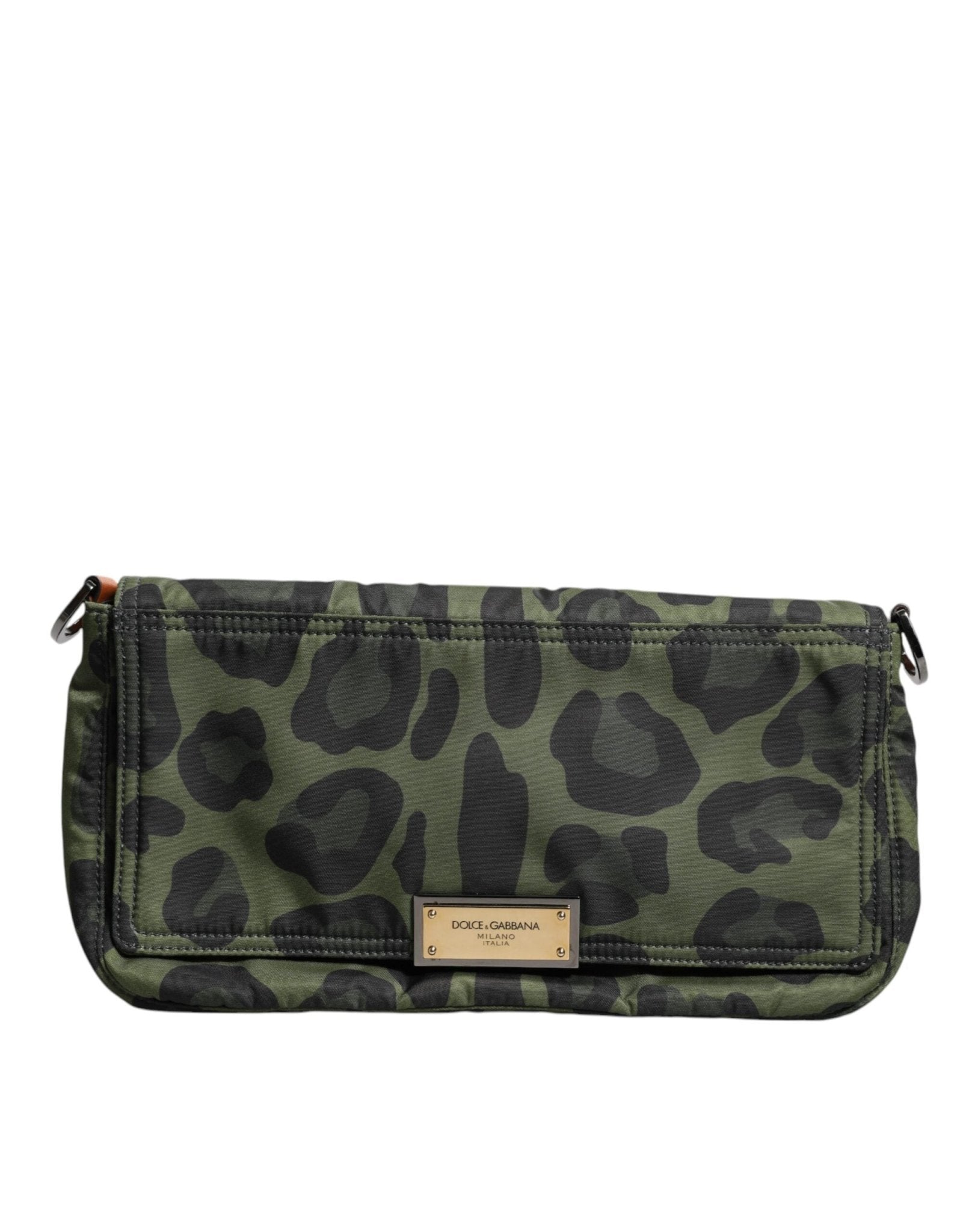 Dolce & Gabbana Green Nylon Leopard Print Shell Messenger Crossbody Bag – par Dolce & Gabbana | Disponible sur Sandy Store ByNet