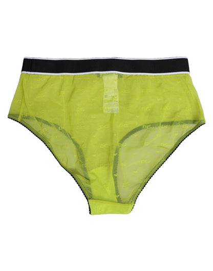 Dolce & Gabbana Green Nylon Logo Waistband Brief Panty Underwear – IT2 | S par Dolce & Gabbana | Disponible sur Sandy Store ByNet