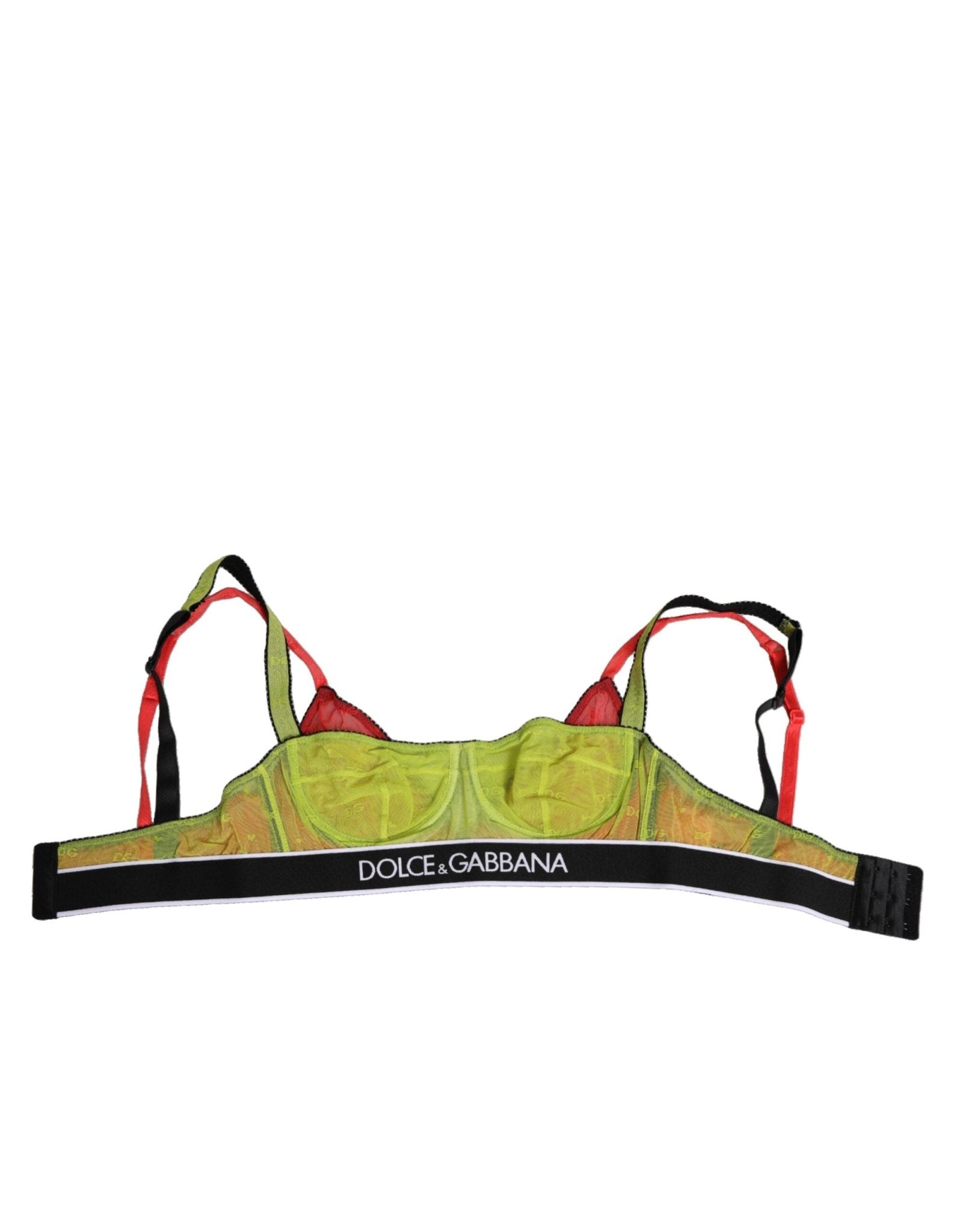 Dolce & Gabbana Green Nylon Soft Cup Balconnet Bra Underwear – IT2 | S par Dolce & Gabbana | Disponible sur Sandy Store ByNet