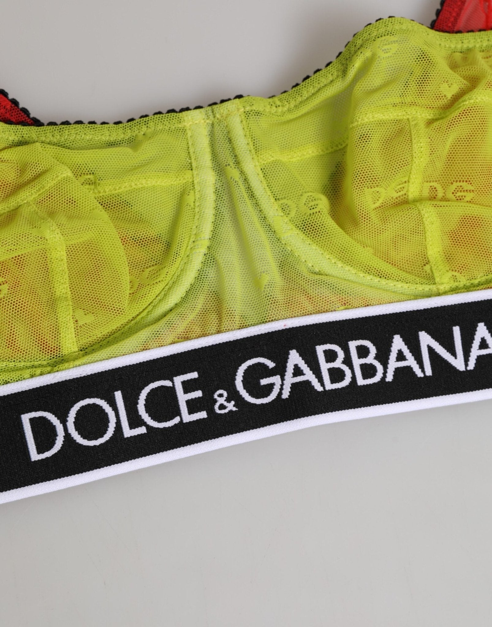 Dolce & Gabbana Green Nylon Soft Cup Balconnet Bra Underwear – IT2 | S par Dolce & Gabbana | Disponible sur Sandy Store ByNet