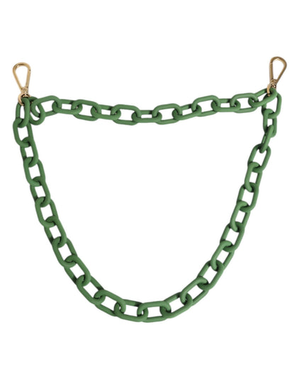 Dolce & Gabbana Green Plexy Acrylic Chunky Gold Hardware Wallet Chain – par Dolce & Gabbana | Disponible sur Sandy Store ByNet
