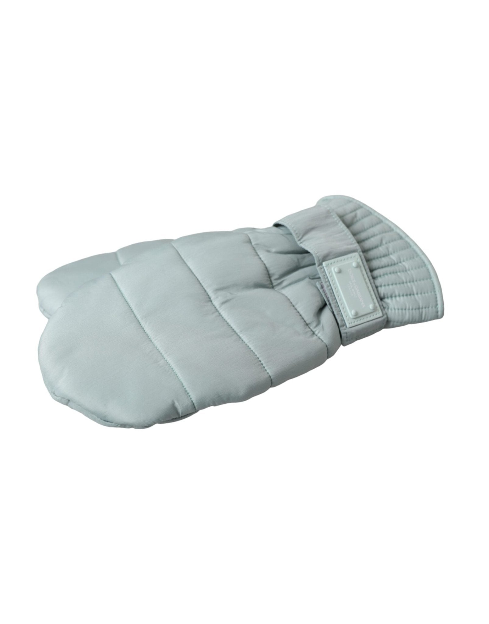 Dolce & Gabbana Green Quilted Nylon Wrist Length Mitten Gloves - Sandy Store ByNet