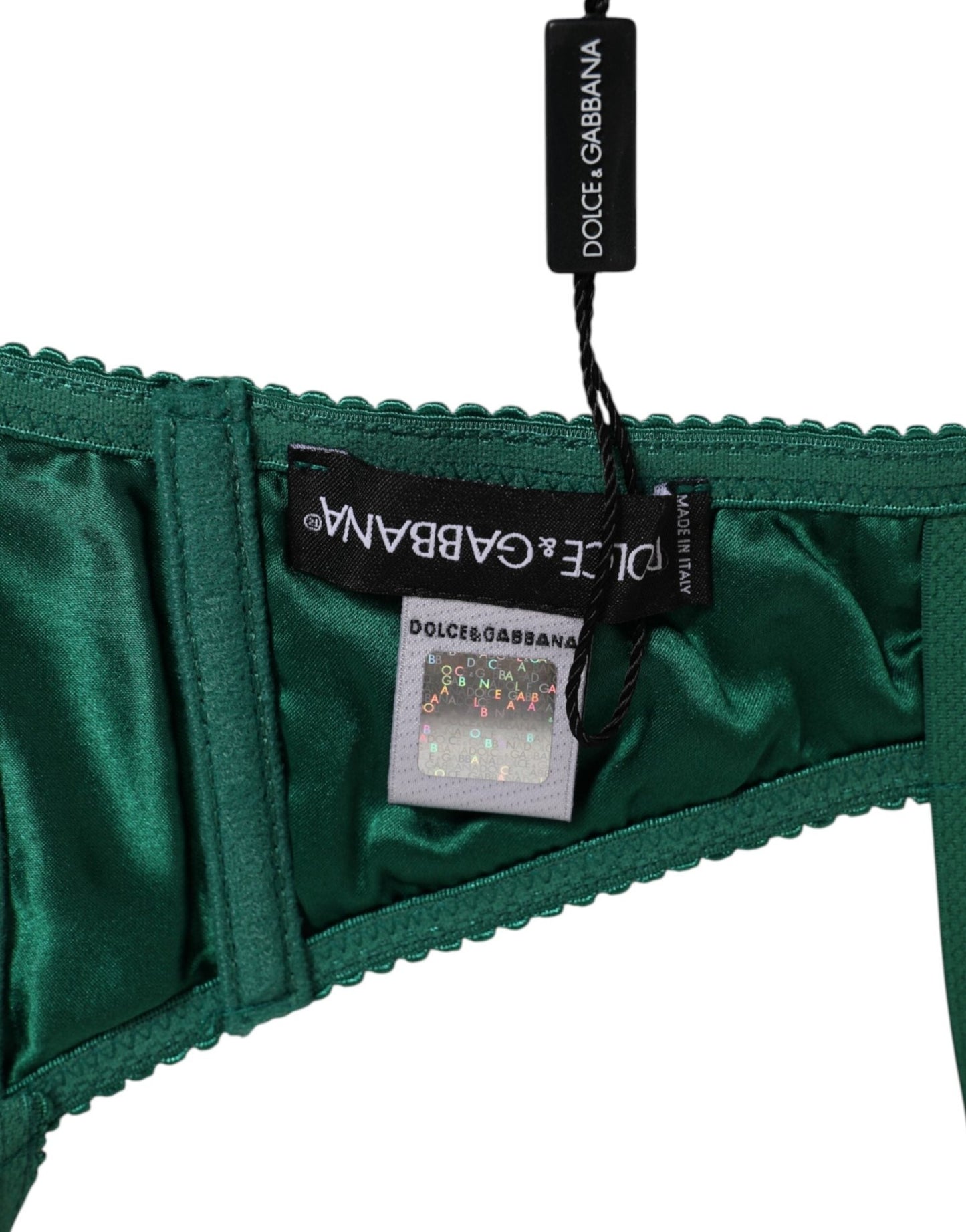 Dolce & Gabbana Green Satin Semi - Padded Underwire Musk Underwear – IT2 | S par Dolce & Gabbana | Disponible sur Sandy Store ByNet