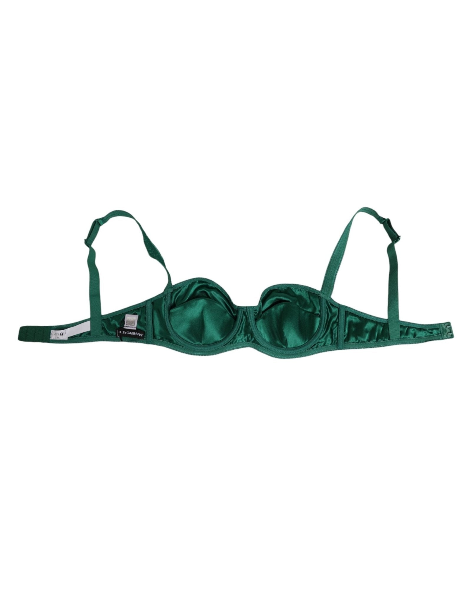 Dolce & Gabbana Green Satin Semi - Padded Underwire Musk Underwear – IT2 | S par Dolce & Gabbana | Disponible sur Sandy Store ByNet